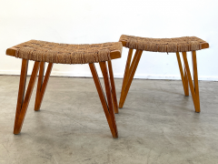 Augusto Romano PAIR OF WOVEN STOOLS BY AUGUSTO ROMANO - 2655103