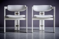 Augusto Savini Pair of Pamplona dining chairs by Augusto Savini for Pozzi - 3898163