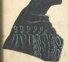 Augustus Day Pair of Painted Silhouettes by Well Collected Artist Augustus Day - 2889517
