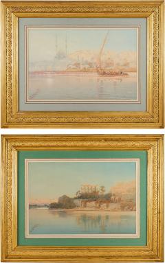 Augustus Osborne Lamplough Large pair of Orientalist watercolours by Augustus Osborne Lamplough - 4392534