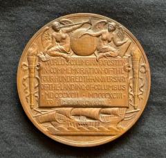 Augustus Saint Gaudens Worlds Columbian Exposition Commemorative Presentation Medal - 3768203