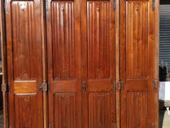 Augustus Welby Northmore Pugin A W N Pugin Gothic Revival Four Door Pitch Pine Wardrobe with Linenfold Panels - 4182655