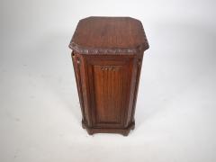 Augustus Welby Northmore Pugin A W N Pugin Style of a Gothic Revival Oak Coal Purdonium with Linen Fold Carving - 4188949