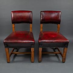 Augustus Welby Northmore Pugin AWN Pugin Pair of Gothic Revival Oak Dining Chairs for the Palace of Westminster - 4182667