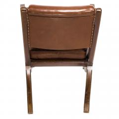 Augustus Welby Northmore Pugin Arts Crafts Oak Leather Armchair in Style of E W Pugin with Organic Styling - 4192905