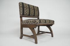 Augustus Welby Northmore Pugin E W Pugin attri A Gothic Revival oak duet chair with a wider than usual seat  - 4192992