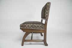 Augustus Welby Northmore Pugin E W Pugin attri A Gothic Revival oak duet chair with a wider than usual seat  - 4192995
