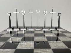 Austin Cox Aluminum Midcentury Modern Chess Set by Austin Cox for Alcoa - 3677063