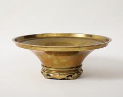 Austrian Art Deco Brass Centerpiece Bowl - 3993006