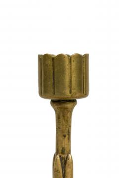 Austrian Art Nouveau Bronze Lily Candlesticks - 4669630