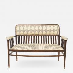 Austrian Bentwood Beechwood Loveseat - 1492829