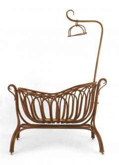 Austrian Bentwood Canopy Cradle - 4639649