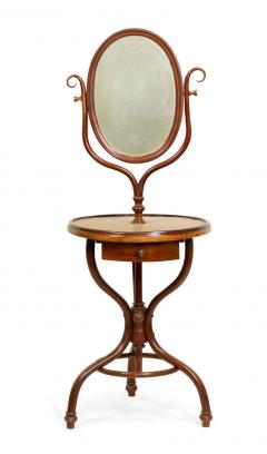 Austrian Bentwood Shaving Stand Dressing Mirror - 4640030