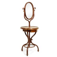 Austrian Bentwood Shaving Stand Dressing Mirror - 4693632