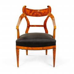 Austrian Biedermeier Birch Arm Chair - 1402965