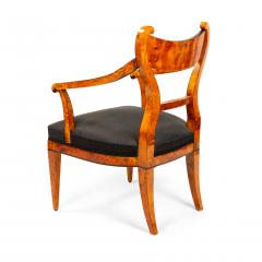 Austrian Biedermeier Birch Arm Chair - 1402978