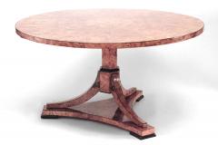 Austrian Biedermeier Burl Maple Sunburst Dining Table - 1429824