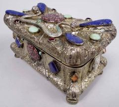 Austrian Biedermeier Jeweled Silver Gilt Casket with Cameos 1846 - 3770211