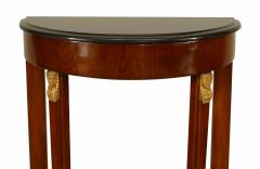 Austrian Biedermeier Mahogany Demilune Console Table - 1427702