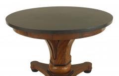 Austrian Biedermeier Mahogany and Black Marble Center Table - 4629809