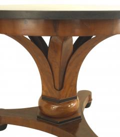 Austrian Biedermeier Mahogany and Black Marble Center Table - 4629810