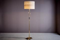 Austrian Brass Floorlamp with brass pull chains crafted by Carl Aub ck - 3895386