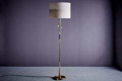 Austrian Brass Floorlamp with brass pull chains crafted by Carl Aub ck - 3895387