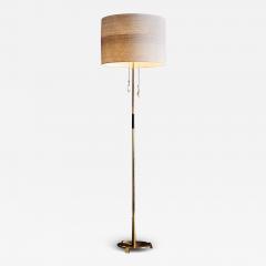 Austrian Brass Floorlamp with brass pull chains crafted by Carl Aub ck - 3900671