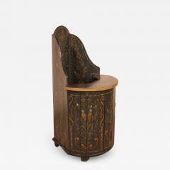 Austrian Childrens Chair In Polychrome Wood Circa 1800 - 3010343