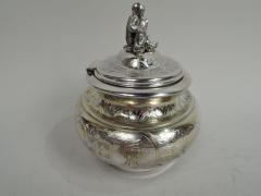 Austrian Classical Medallion Box with Sweet Sentimental Finial - 3754246