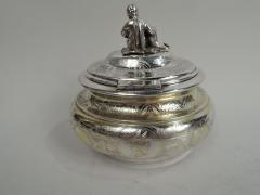 Austrian Classical Medallion Box with Sweet Sentimental Finial - 3754247