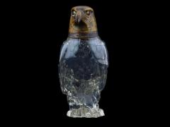 Austrian Eagle Cut Crystal Glass Figural Decanter - 4096557