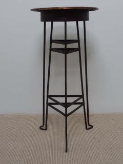 Austrian Early Modern Copper and Steel Gueridon or Side Table - 1799831