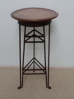 Austrian Early Modern Copper and Steel Gueridon or Side Table - 1799832