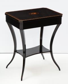 Austrian Empire Fruitwood Stenciled and Ebonized Side Table circa 1820s - 1122454