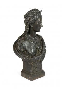 Austrian Hungarian Iron Queen Elizabeth Bust - 4321853