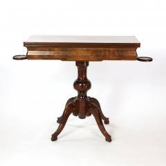 Austrian Mahogany Game Table with a Concealed Backgammon Board Circa 1860  - 2297197