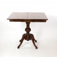 Austrian Mahogany Game Table with a Concealed Backgammon Board Circa 1860  - 2297198