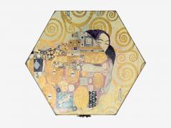 Austrian Modern Storage Box Gustav Klimt Style Wallpaper 20th c  - 4704566