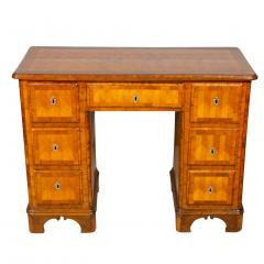 Austrian Neoclassic Parquetry Pedestal Desk - 3786280
