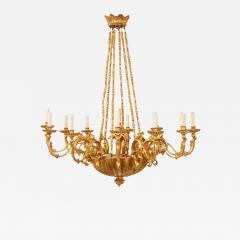 Austrian Neoclassical Giltwood Chandelier - 2879491