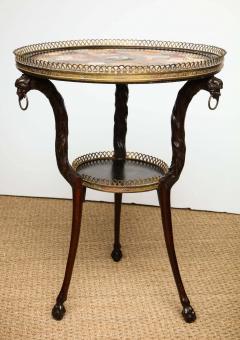 Austrian Neoclassical Gueridon with Micro Mosaic and Specimen Marble Top - 1948100