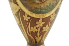 Austrian Porcelain Tall Decorative Vase Piece - 2299711