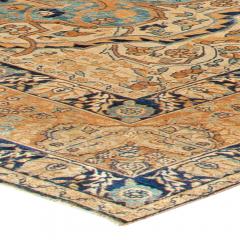Authentic 1900s Persian Kirman Botanic Handmade Wool Carpet - 2447761