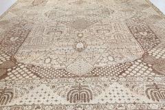 Authentic 19th Century Beige Persian Tabriz Rug - 2465016