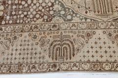 Authentic 19th Century Beige Persian Tabriz Rug - 2465020