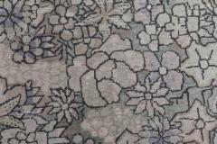 Authentic 19th Century Chinese Blue and Purple Handwoven Wool Carpet - 2460926