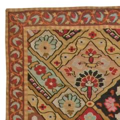 Authentic 19th Century French Aubusson Botanic Colorful Handmade Wool Rug - 2461133