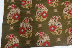 Authentic 19th Century French Aubusson Green Pink Handmade Rug - 2460700
