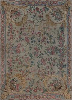 Authentic 19th Century French Savonnerie Botanic Fragment Rug - 2457329
